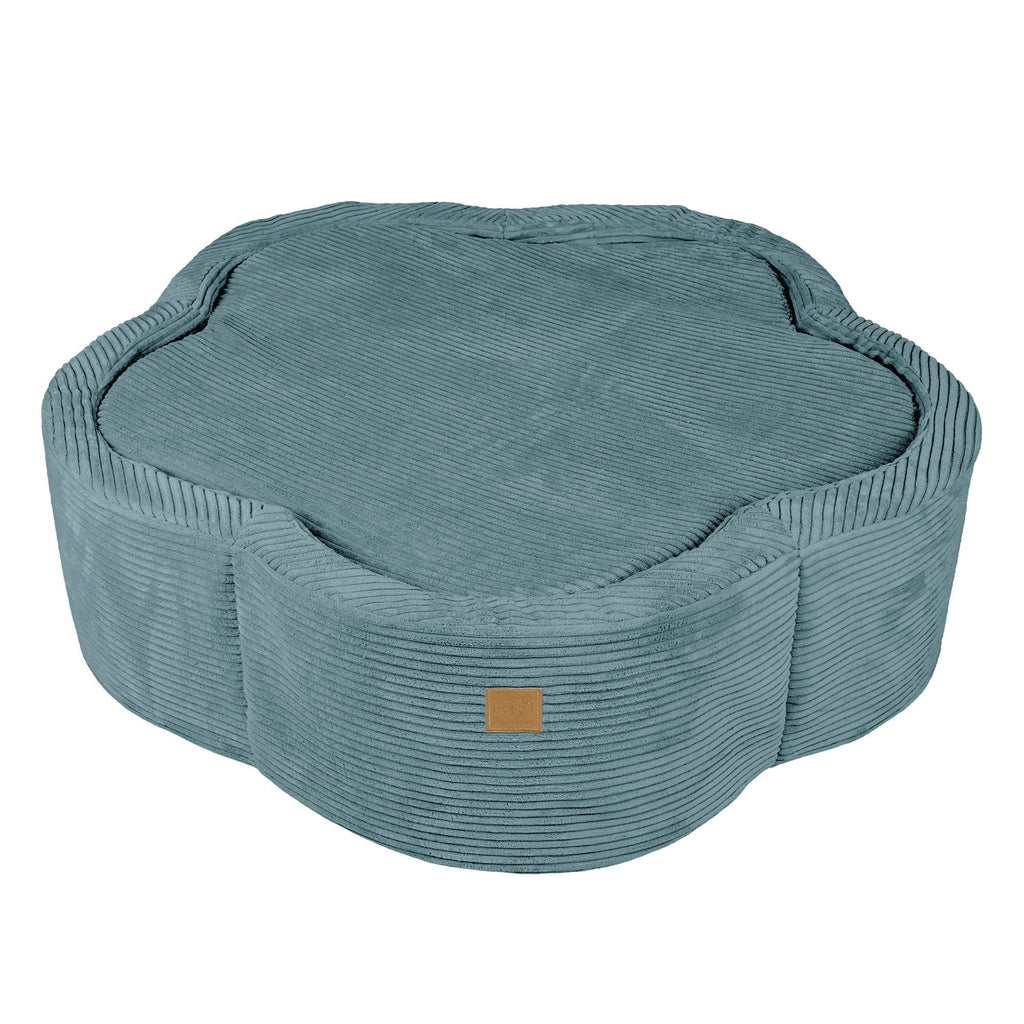 Foam Baby Ball Pit - Aesthetic Turquoise Flower