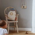 Simple Vintage Stripes Wallpaper - Beige And Blue