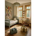 Stripes Blue Green Upside Down Wallpaper